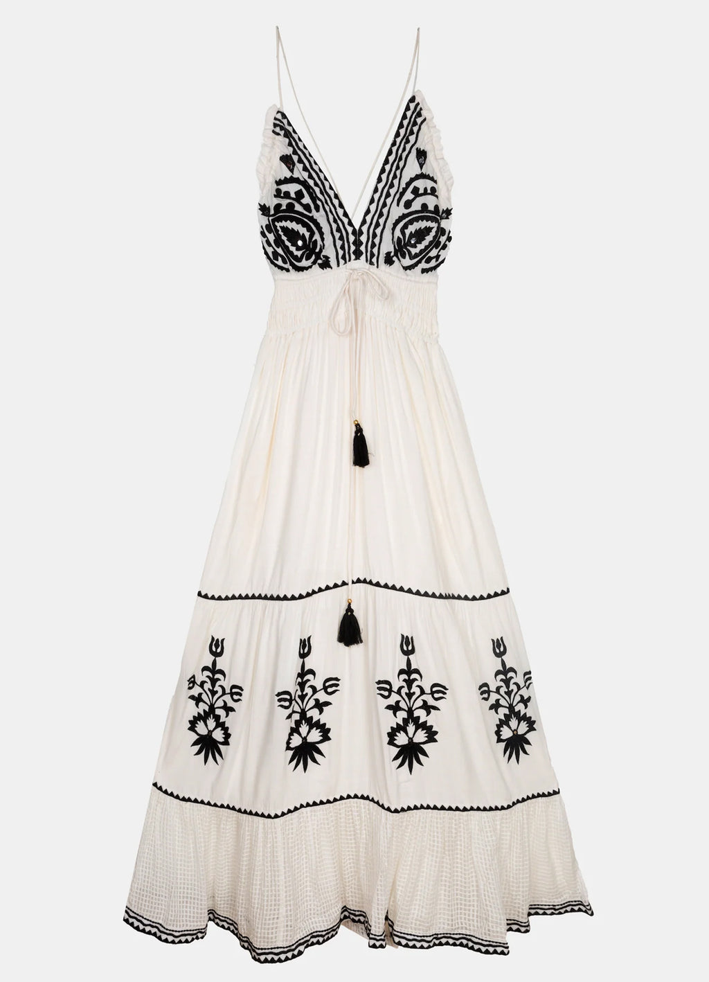 Riviera Cut Long Dress : White