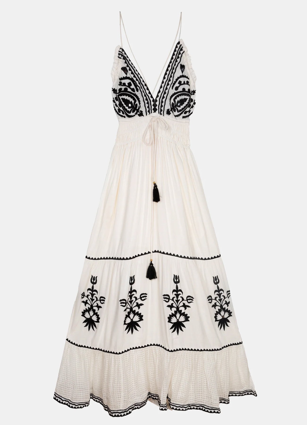 Riviera Cut Long Dress : White