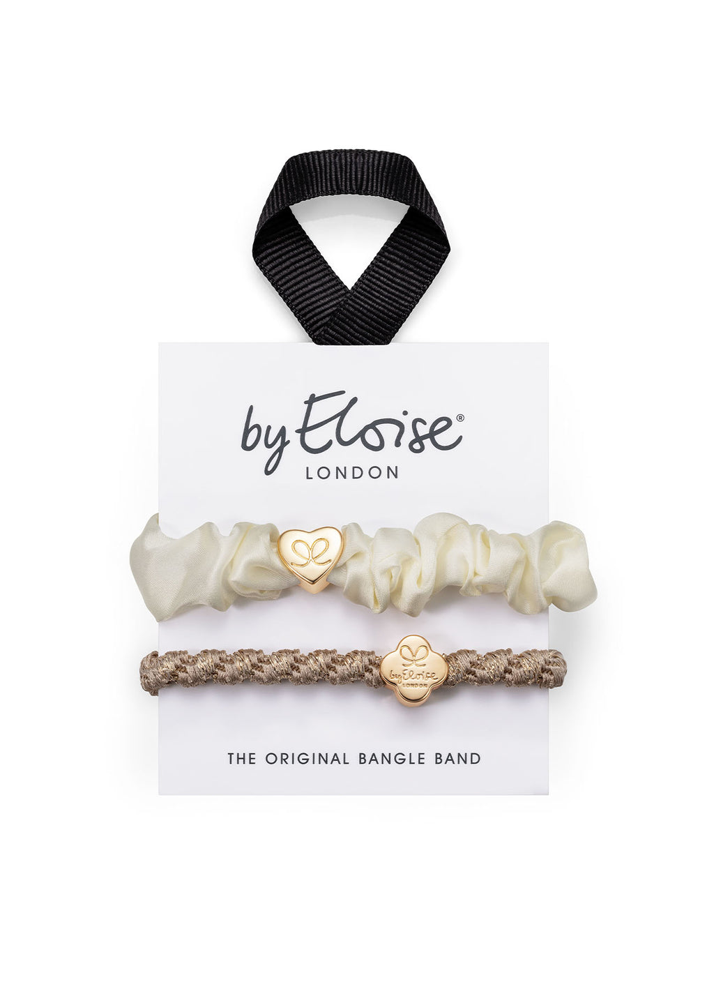2 Hair Tie Box Sets : Cream&Gold
