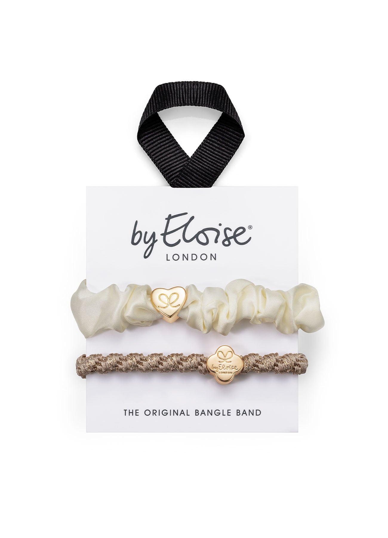 2 Hair Tie Box Sets : Cream&Gold