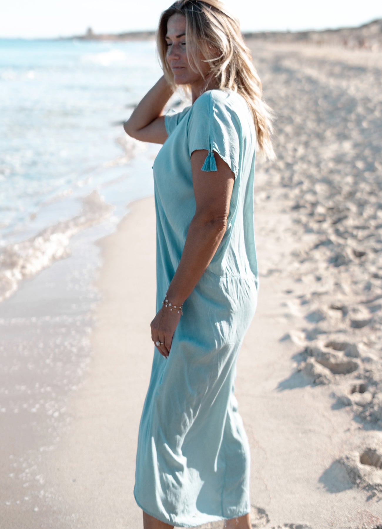 Kaftan Jenara Waze Pale Blue : Pale Blue