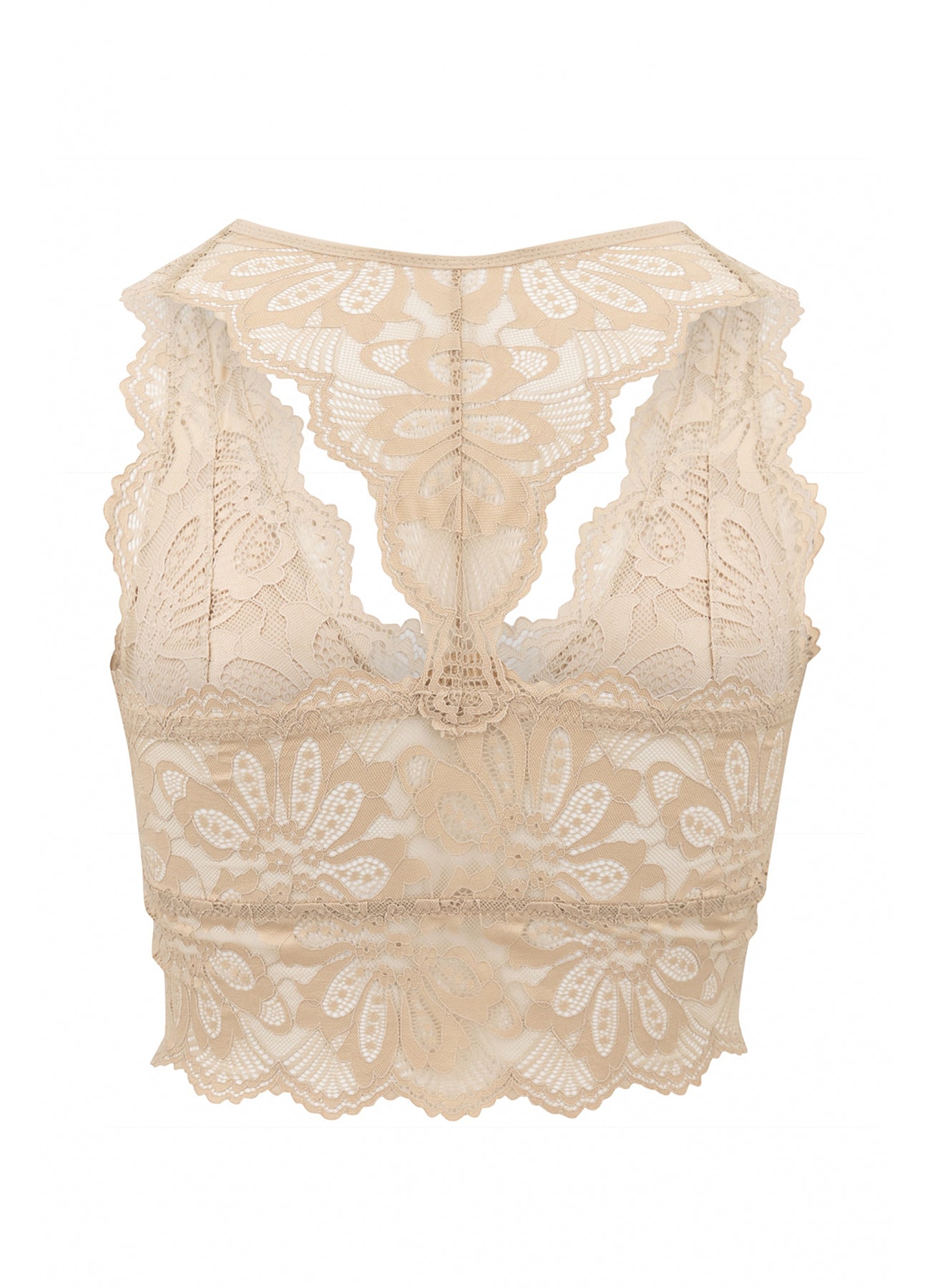Bralette Lace Taupe : Taupe