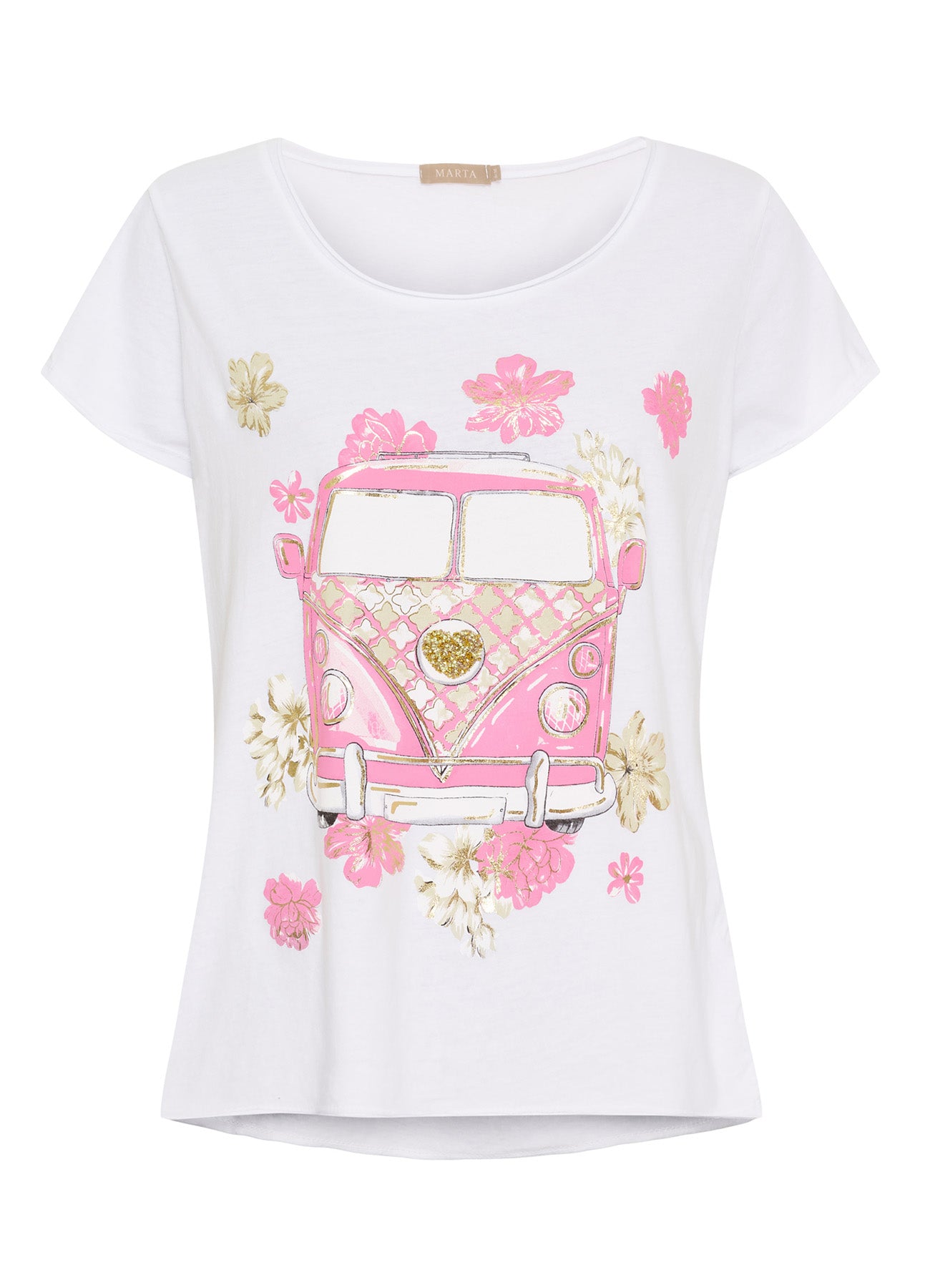 Marie T-Shirt : White Vw Rosa Baby