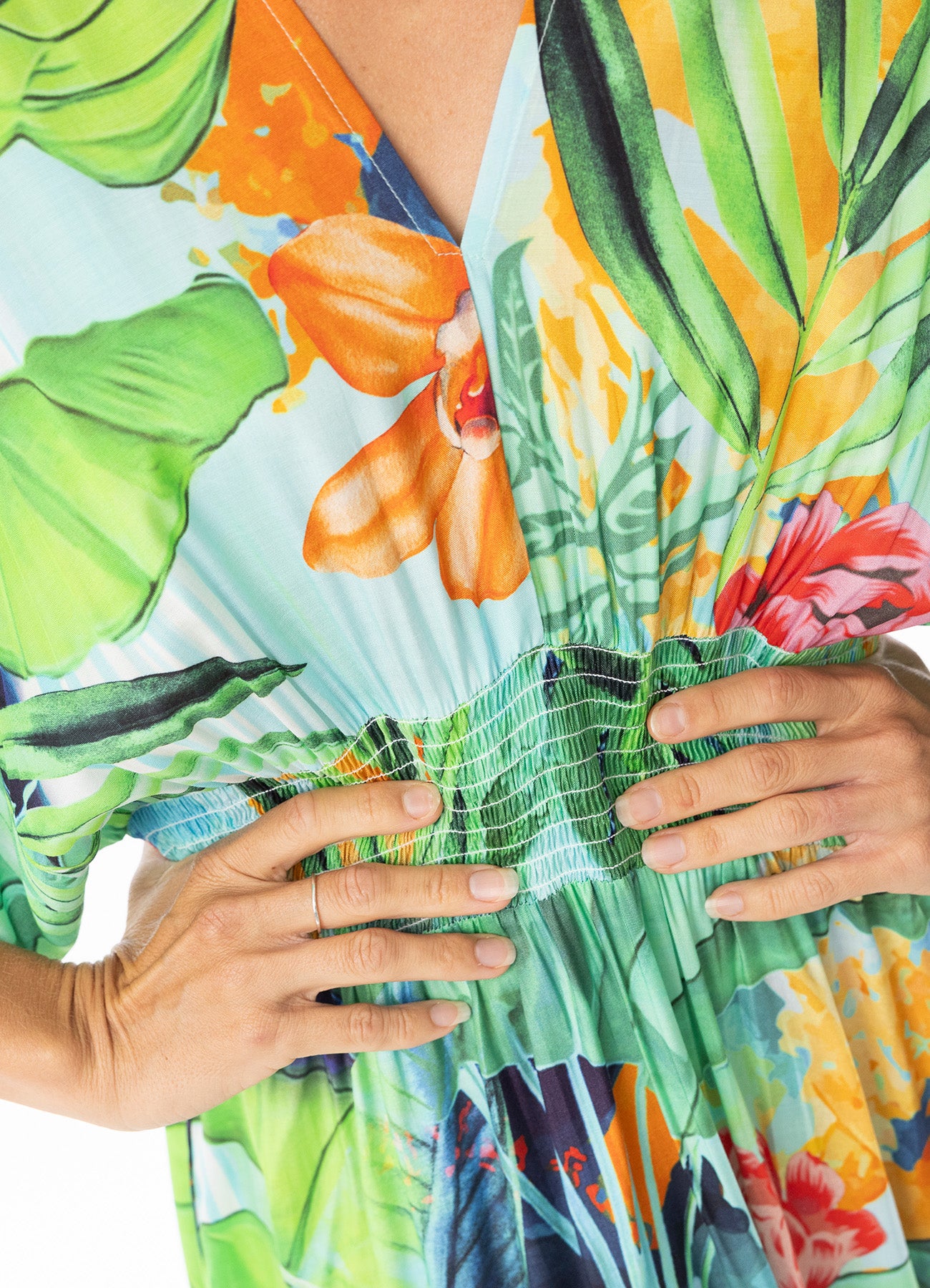 Evelin Dress Shirred : Print