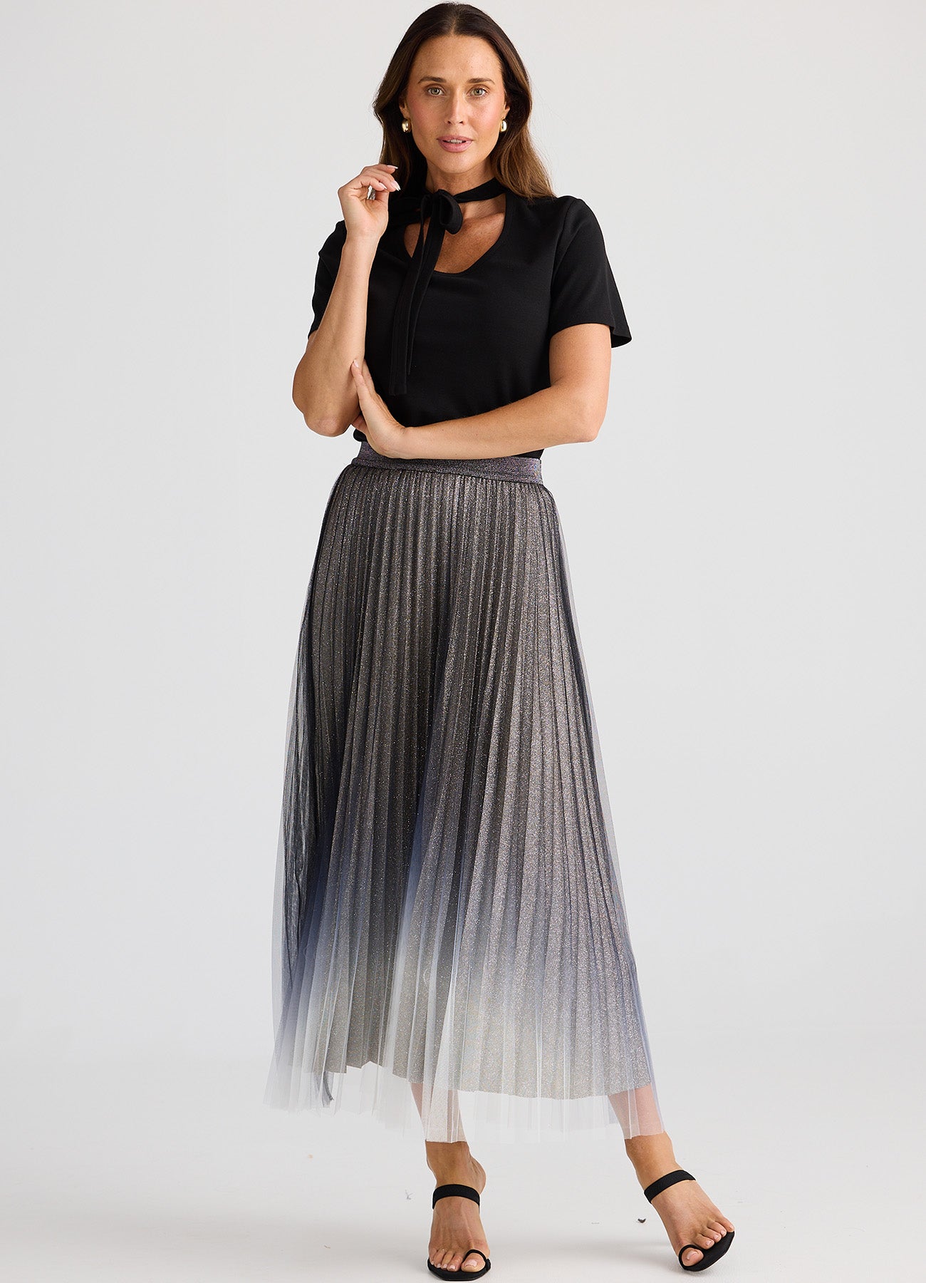 West End Skirt : Black Ombre