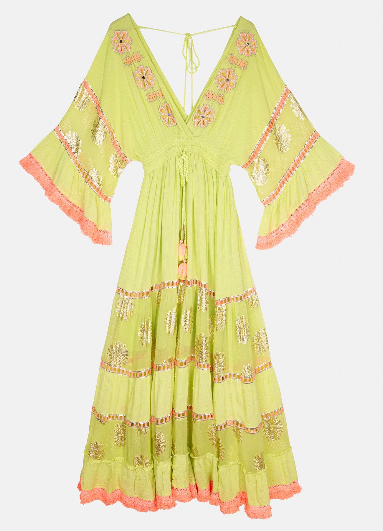 Manila Lima Long Dress : Lime