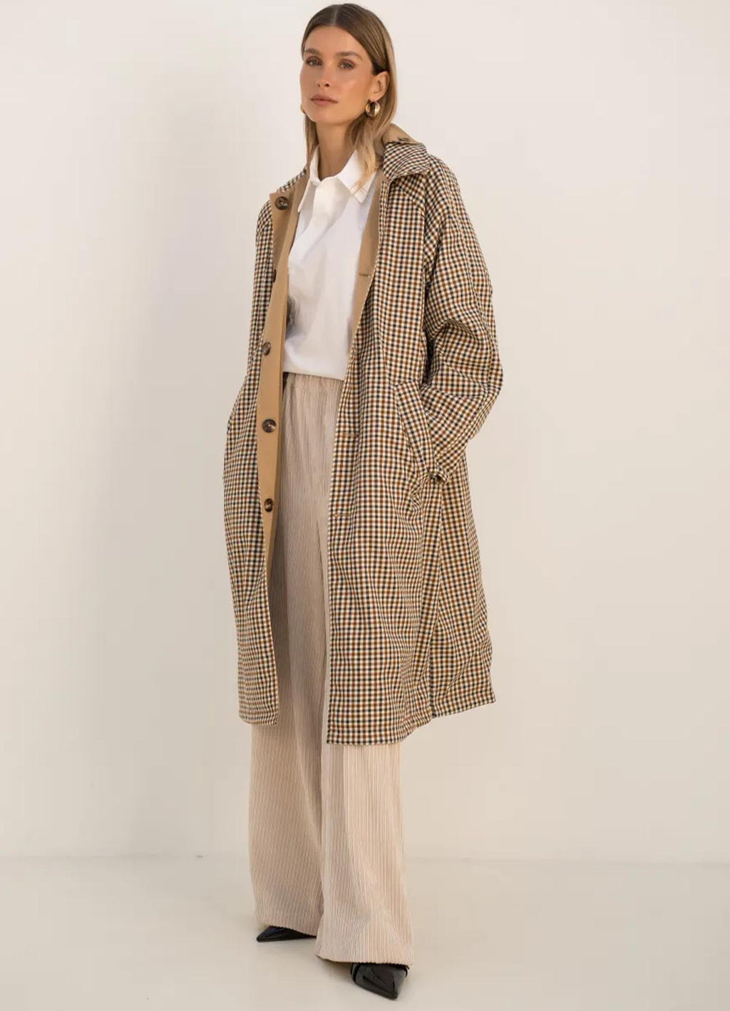 Trench Reversible Coat : Camel