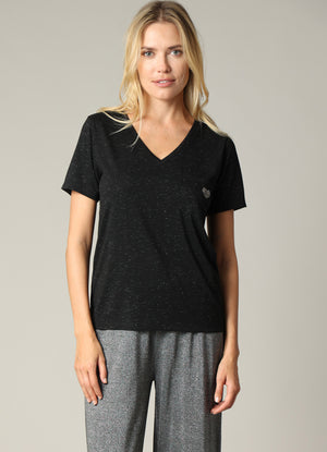 Tee/Shirt : Black Melange