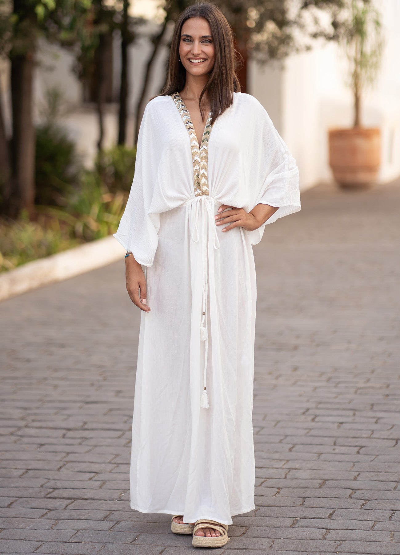 Long Dress : White