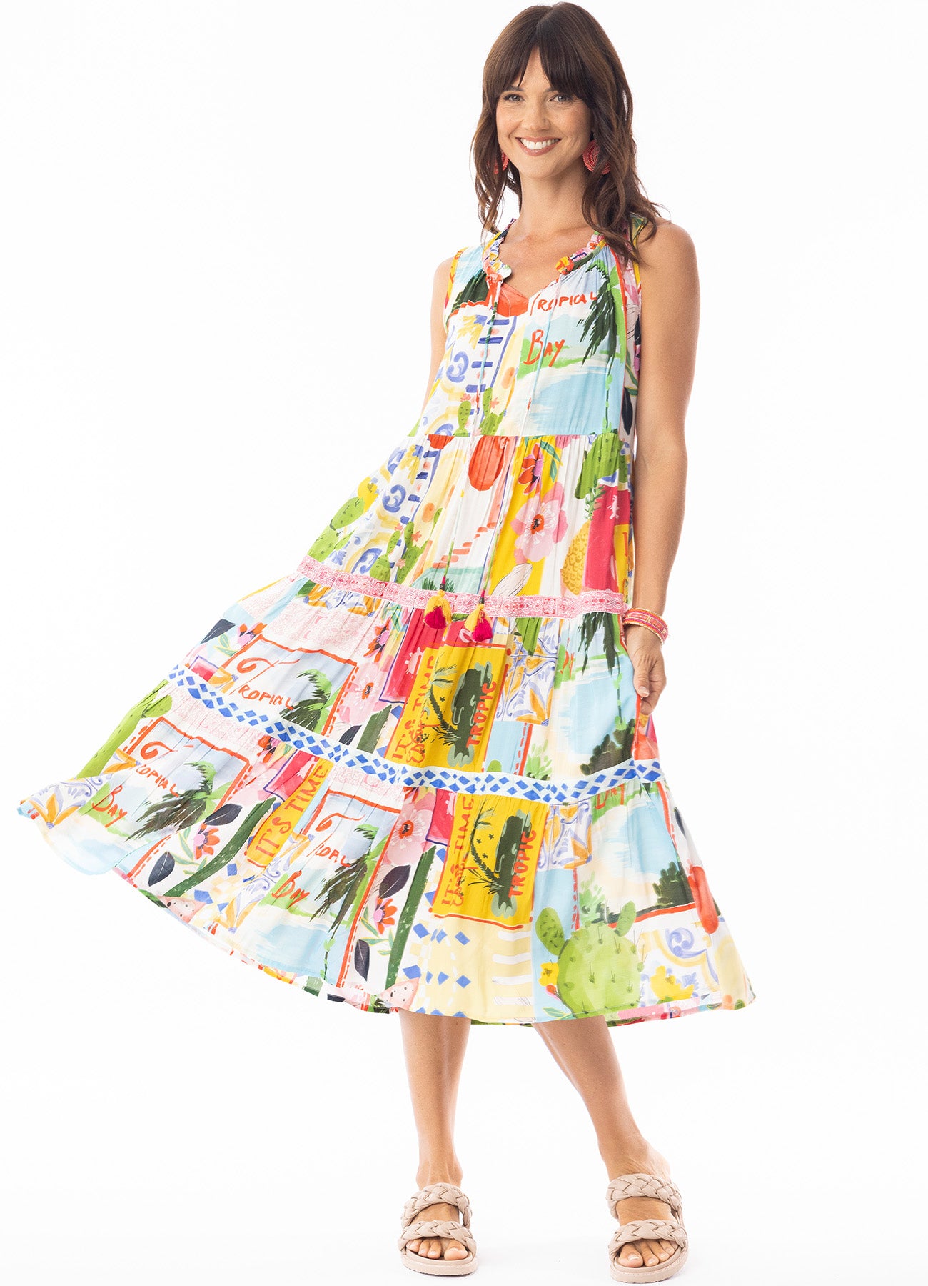 Erica Dress Layers : Print