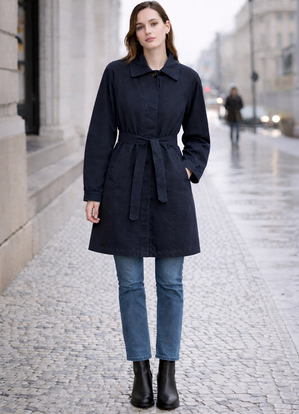 Trench Coat : Blue