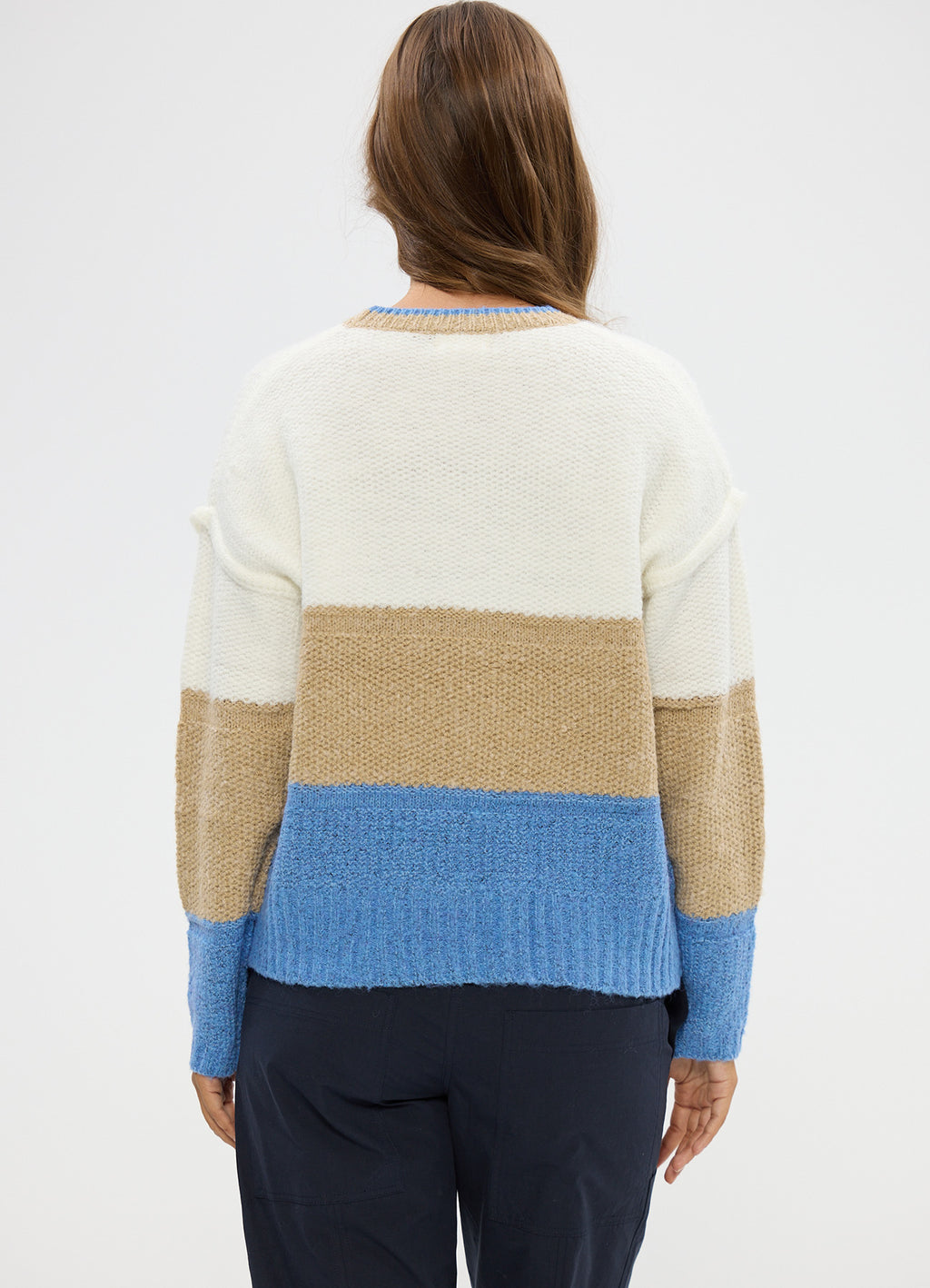 Mayfair Knit : Blue Multi Stripe