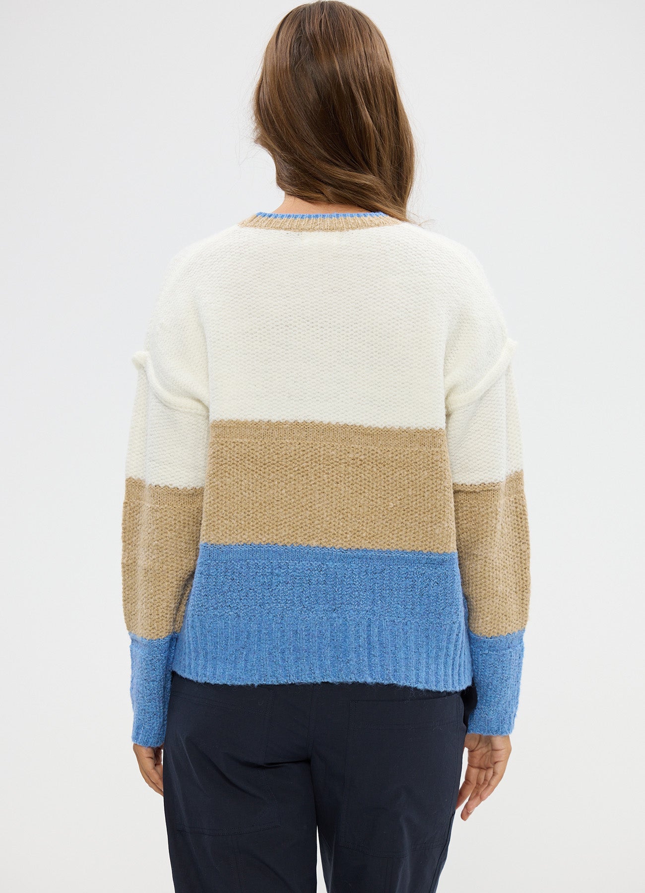 Mayfair Knit : Blue Multi Stripe