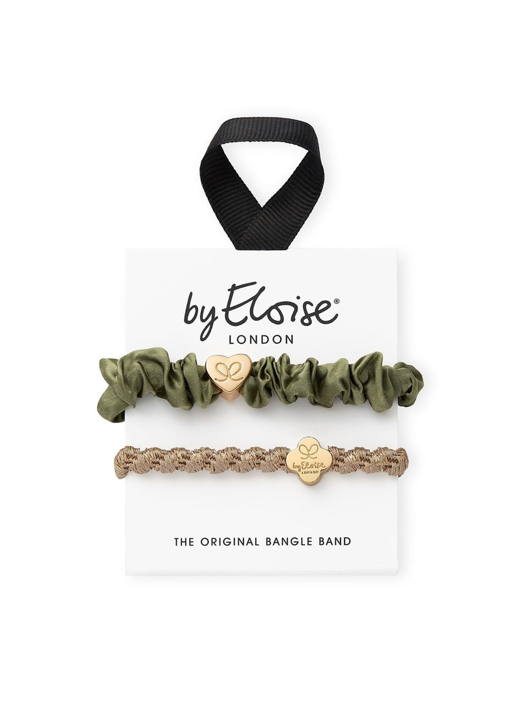 2 Hair Tie Box Sets : Olive&Gold