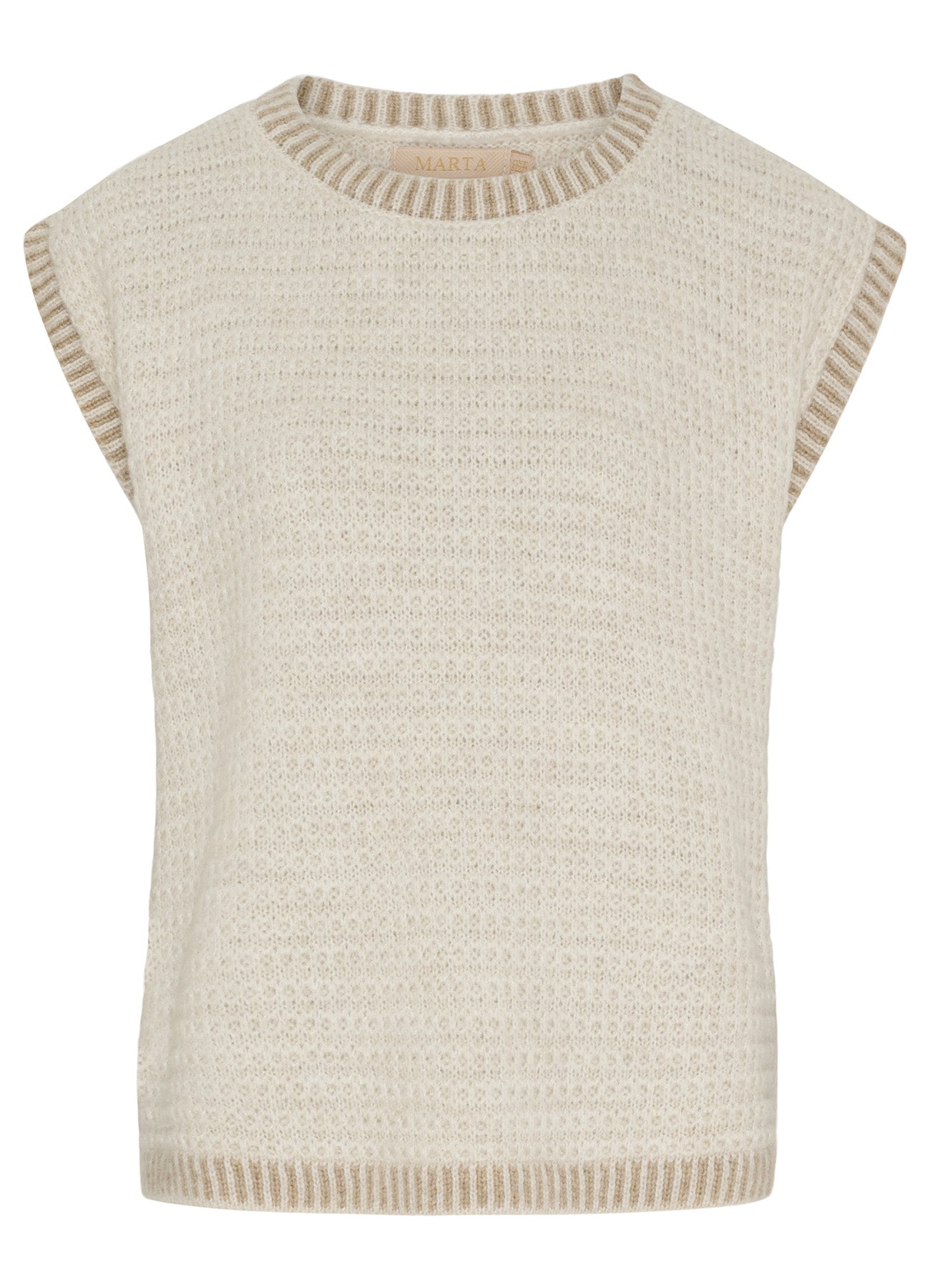 Antonine Knit Vest : Beige/Lightcamel9527