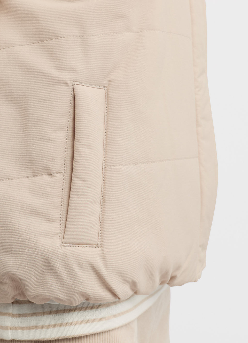 Levity Vest : Almond/Ecru
