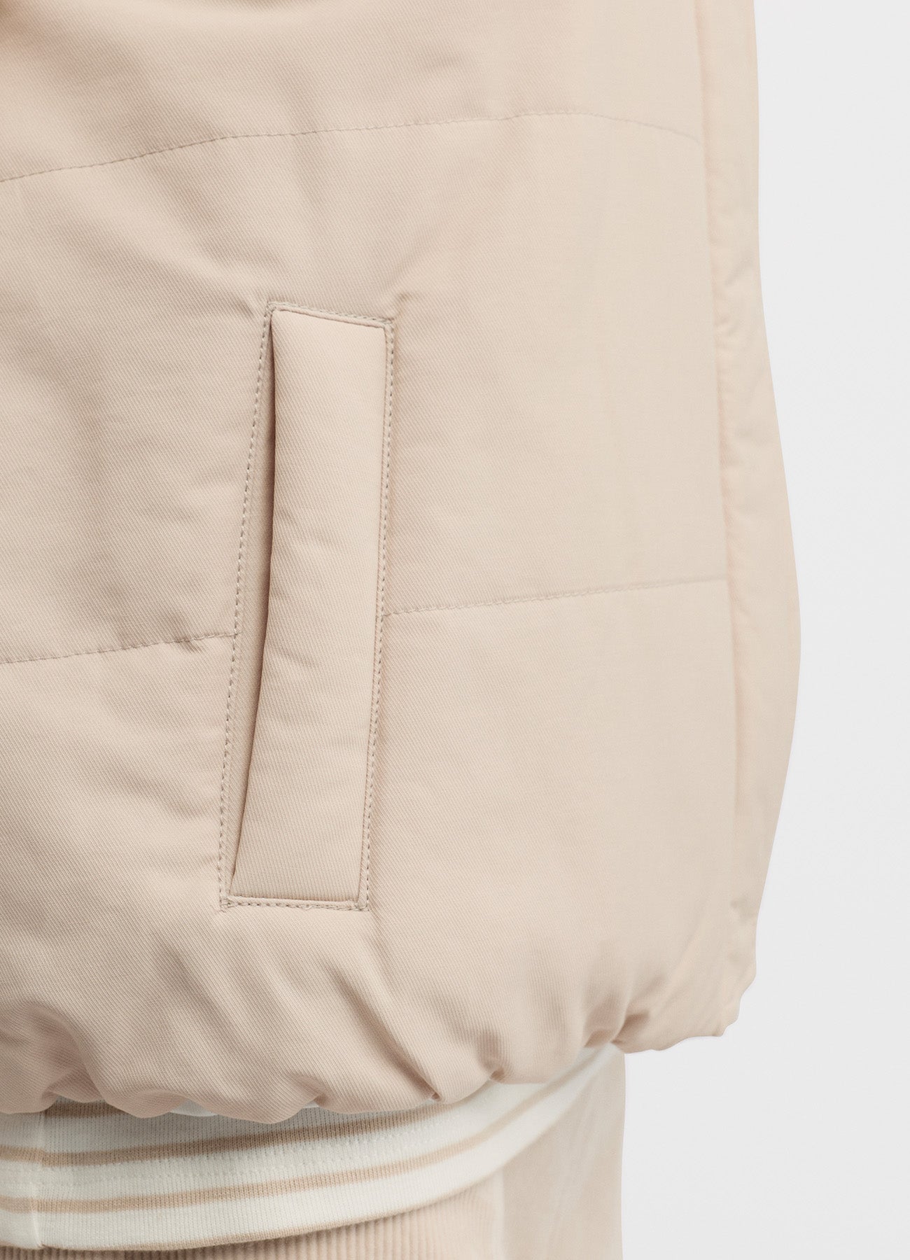 Levity Vest : Almond/Ecru