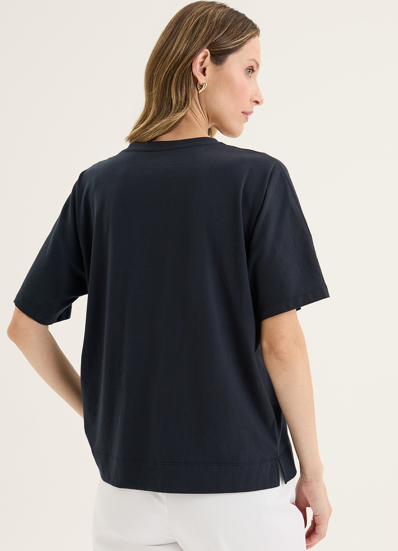 Glass Tee : Navy