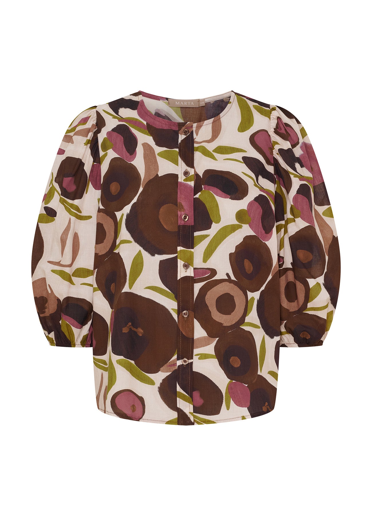 Mdcevelina Shirt : Brown Print