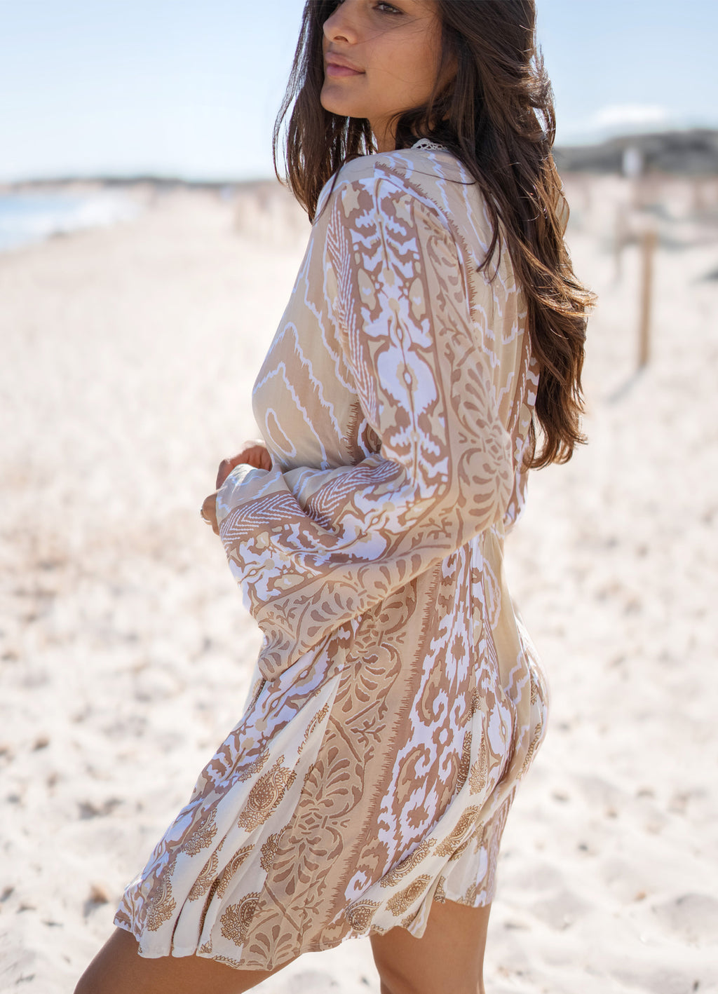 Short Dress Star Sun Natural Multi : Natural