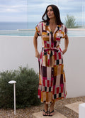 Portia Dress : Painterly Geo