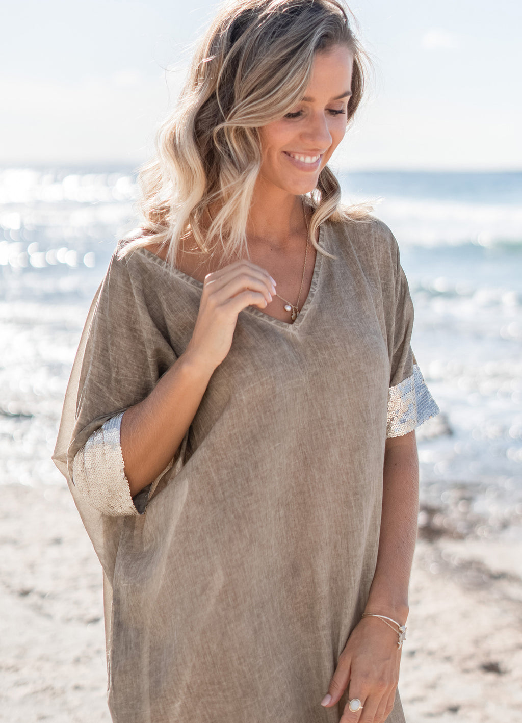 Kaftan Jada Taupe : Taupe