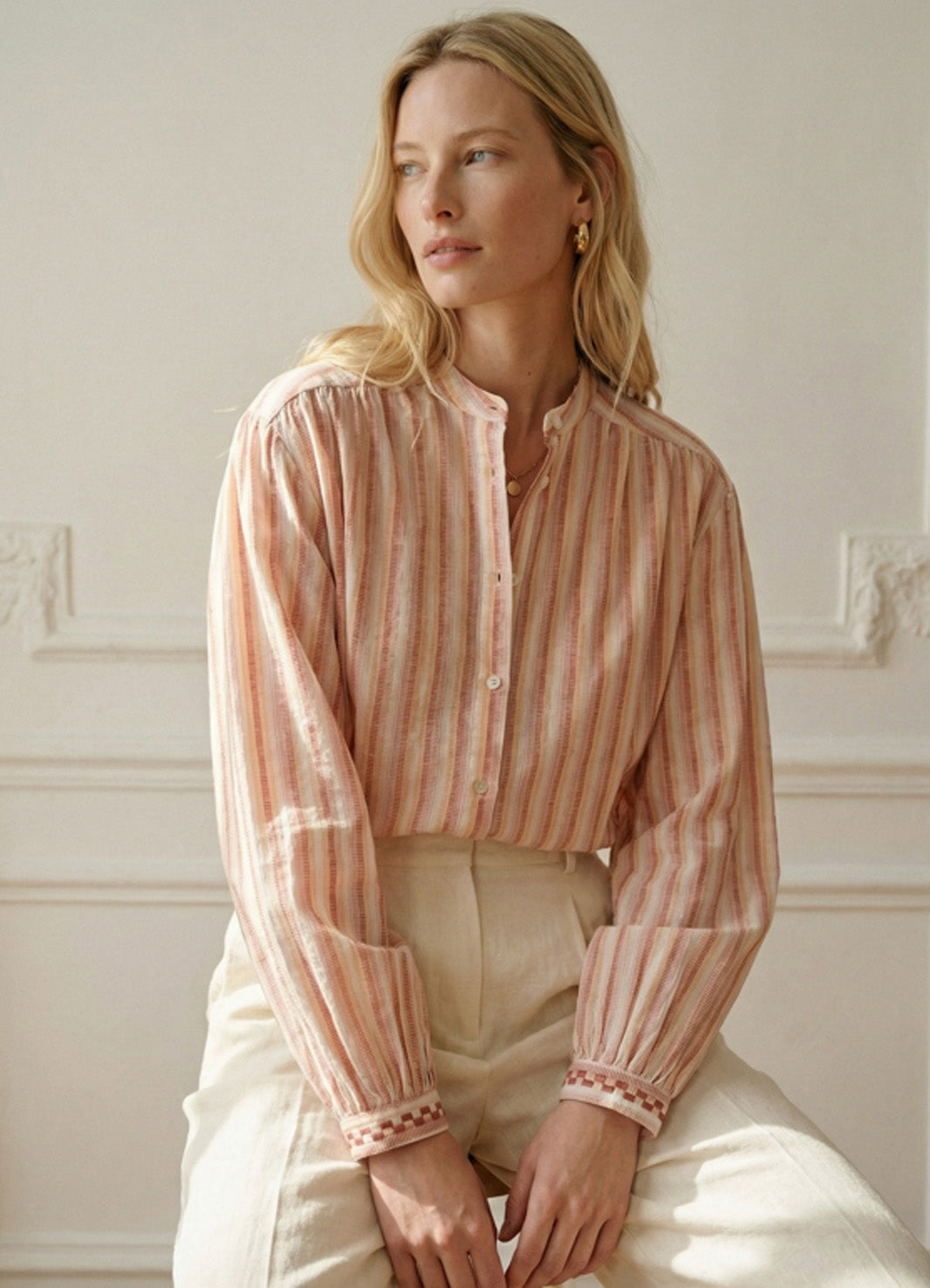Shirt : Apricot