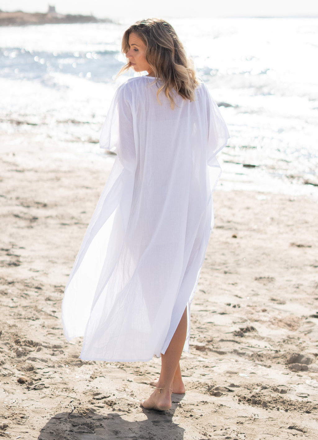 Kaftan Lia Flo White : White