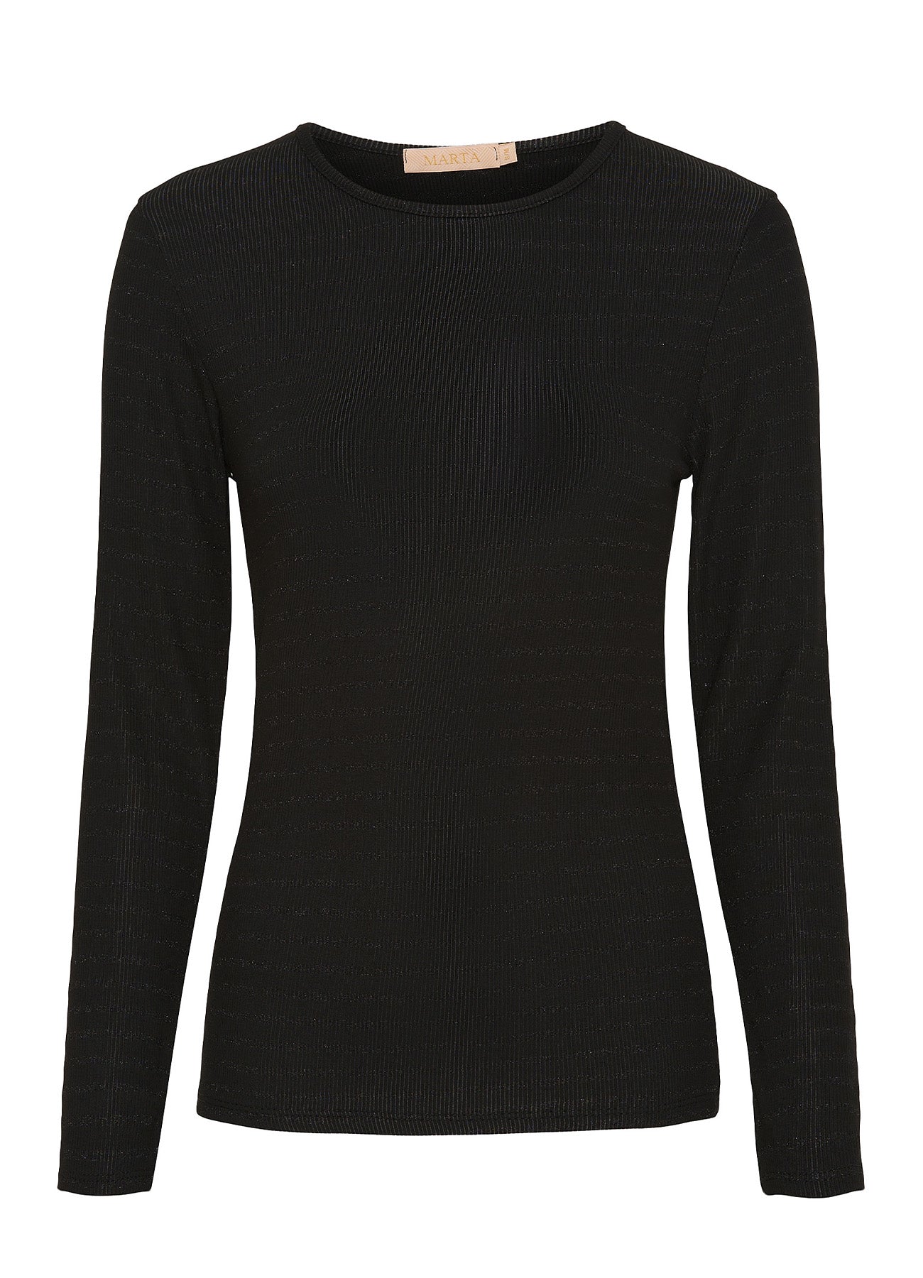 Long Sleeved Tee : Black/Black