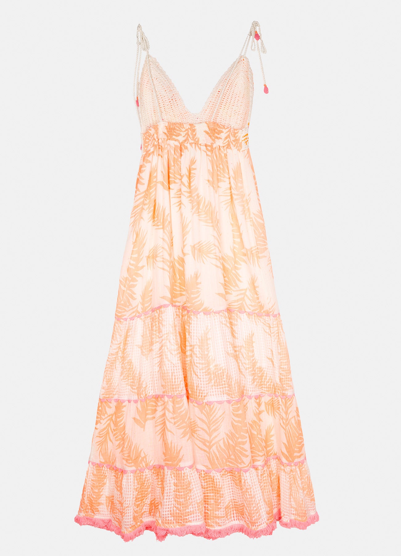 Nilo Neon Orange Long Dress : Orange