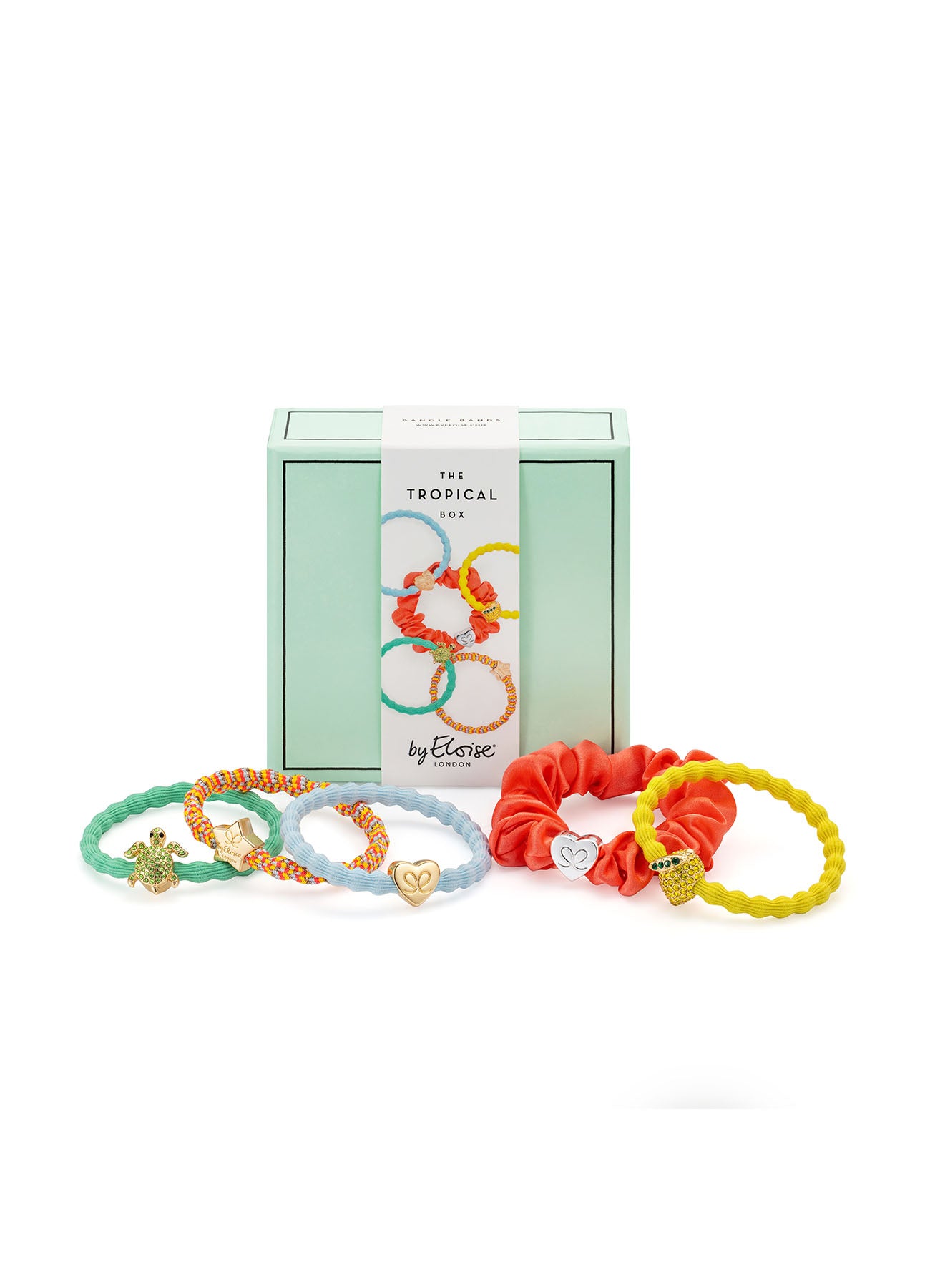 Hair Ties In Box - The Tropical Box : None