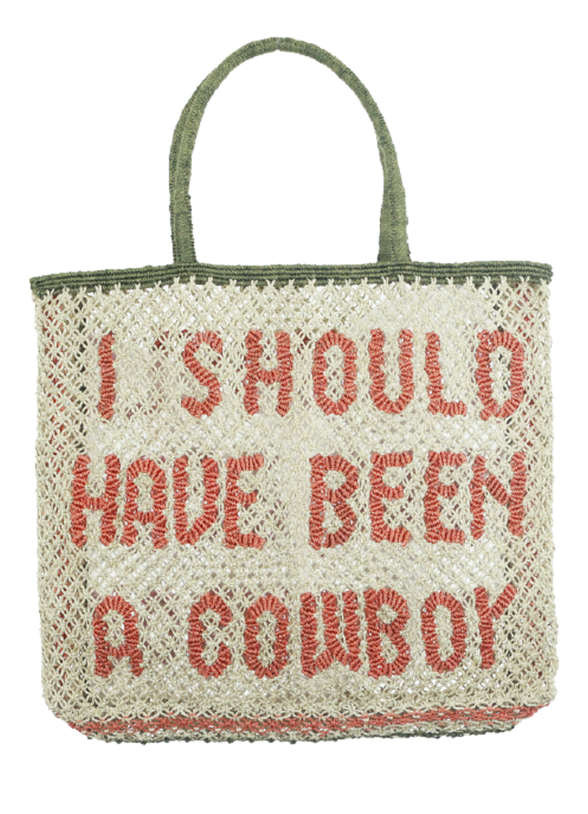 I Should a Cowboy : Natural/Olive/Peach