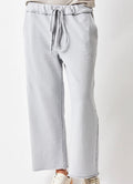 Windy Wide Leg Cropped Joggers : Fossil Grey