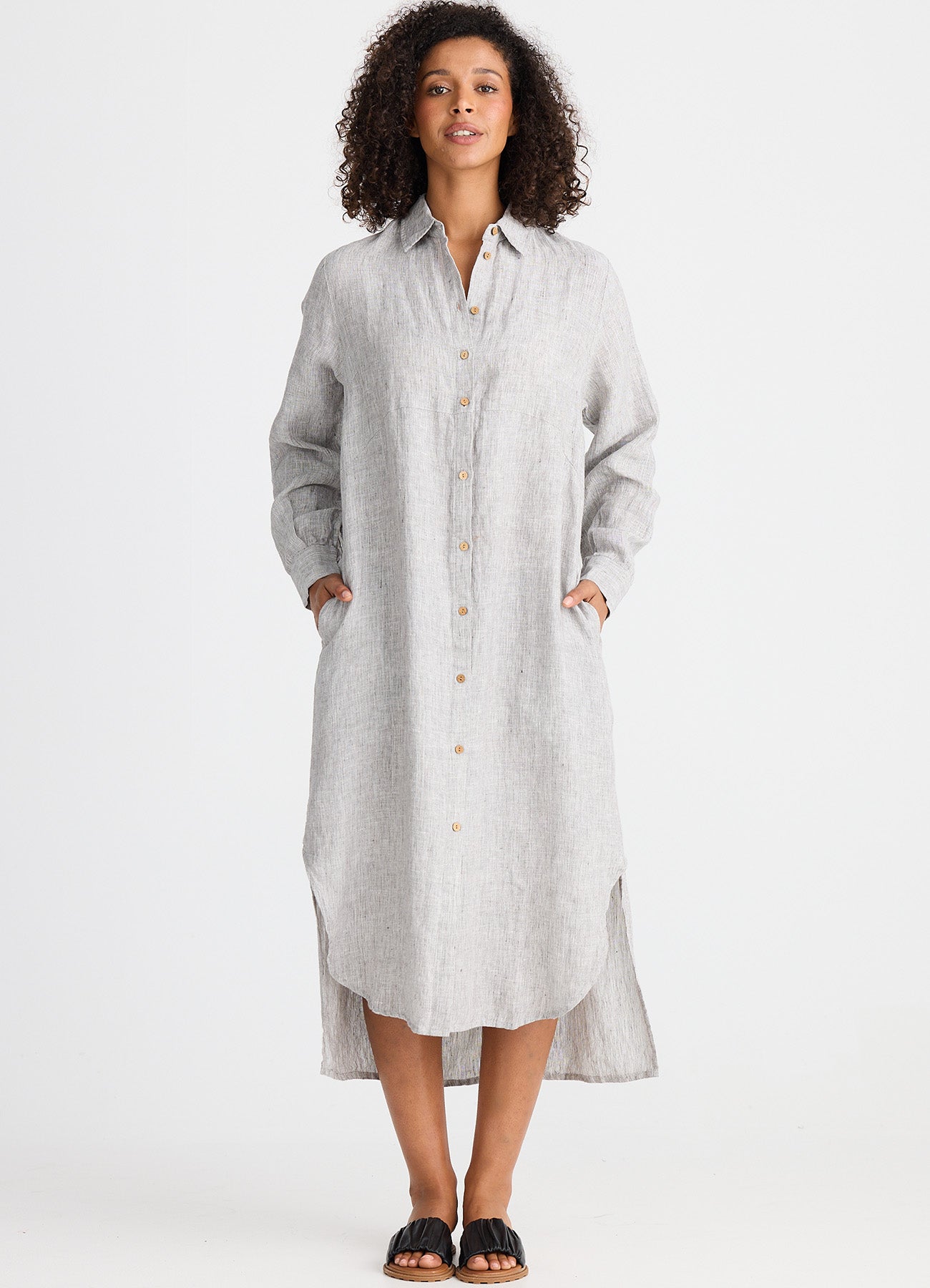 Castro Overshirt : Charcoal Fleck