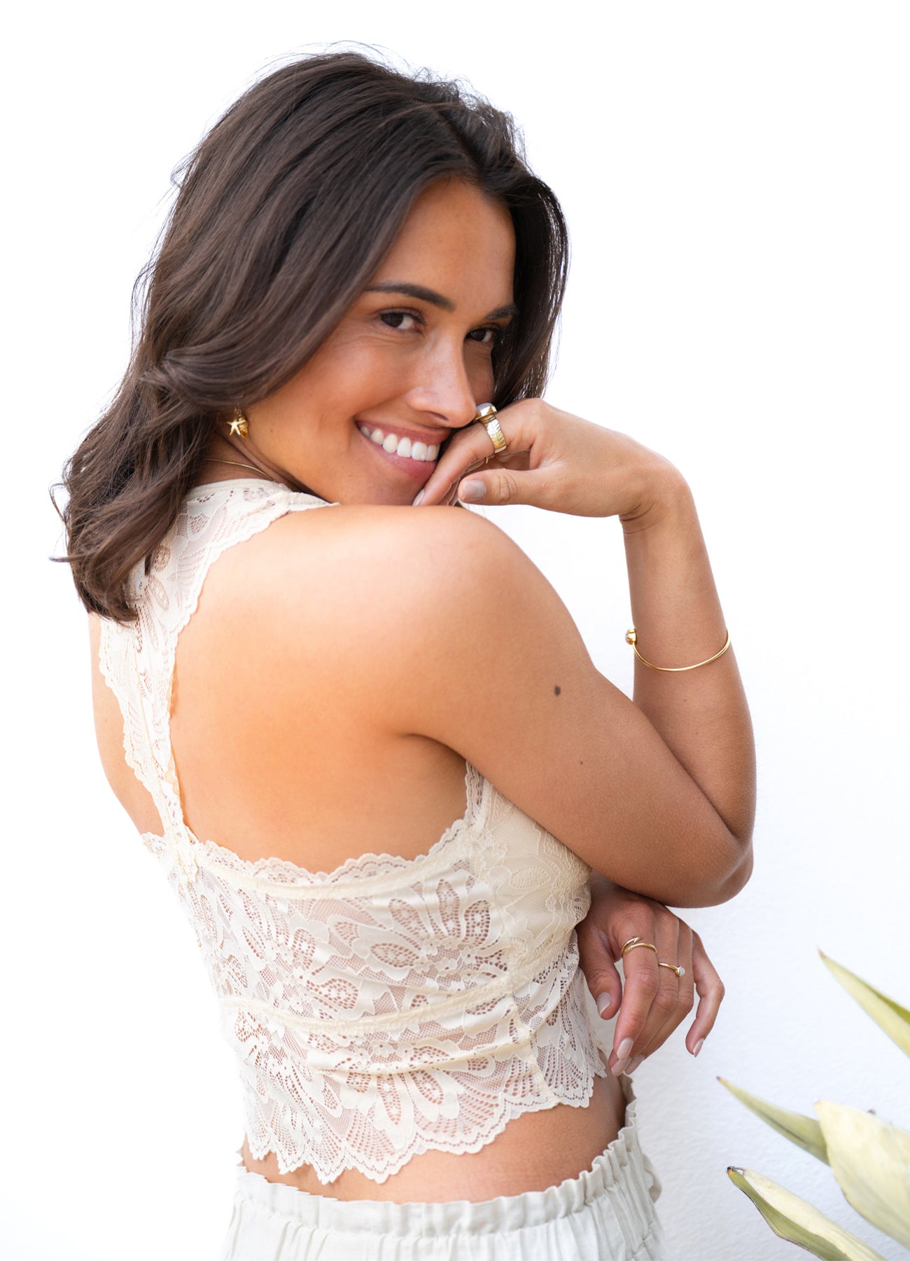 Bralette Lace Sand : Sand