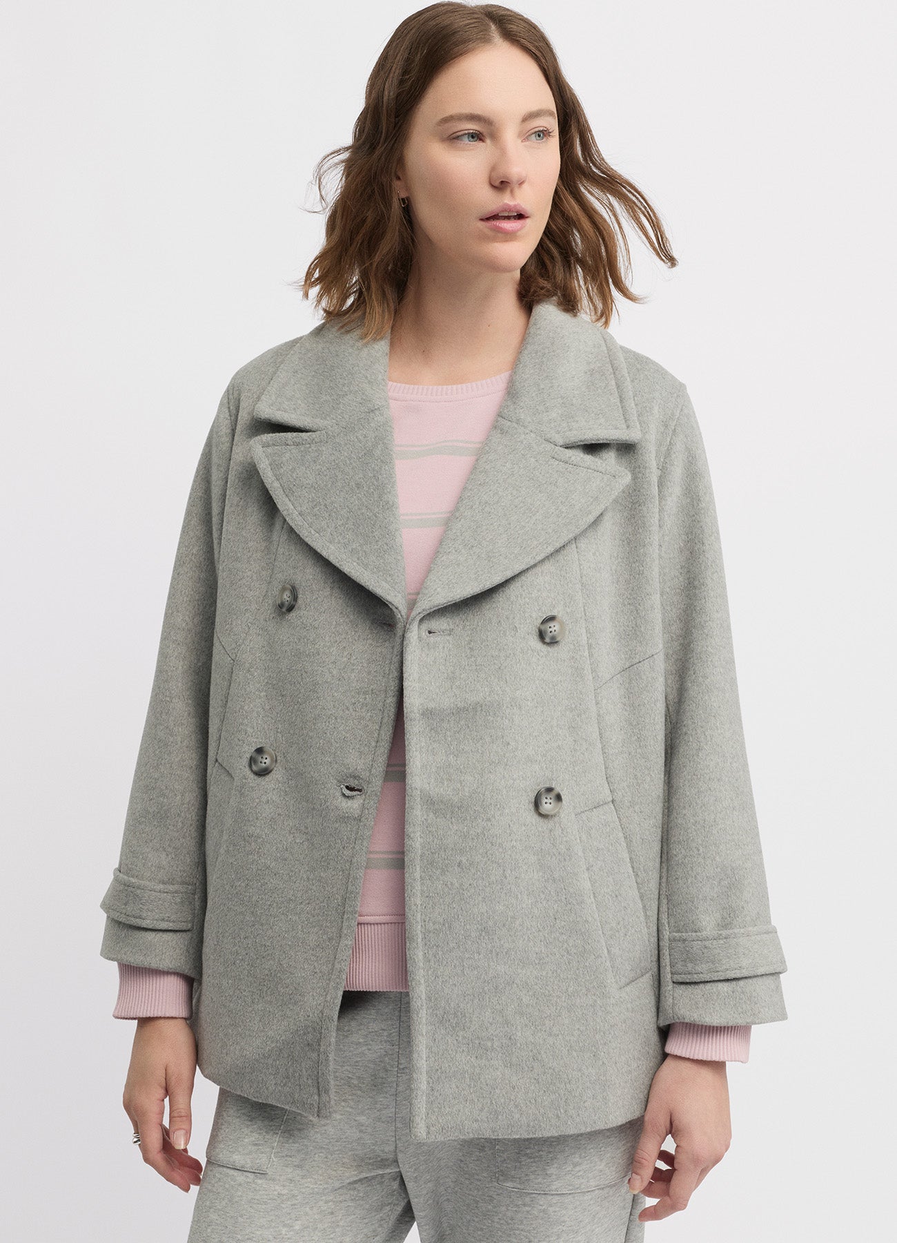 Shelter Coat : Silver Marle