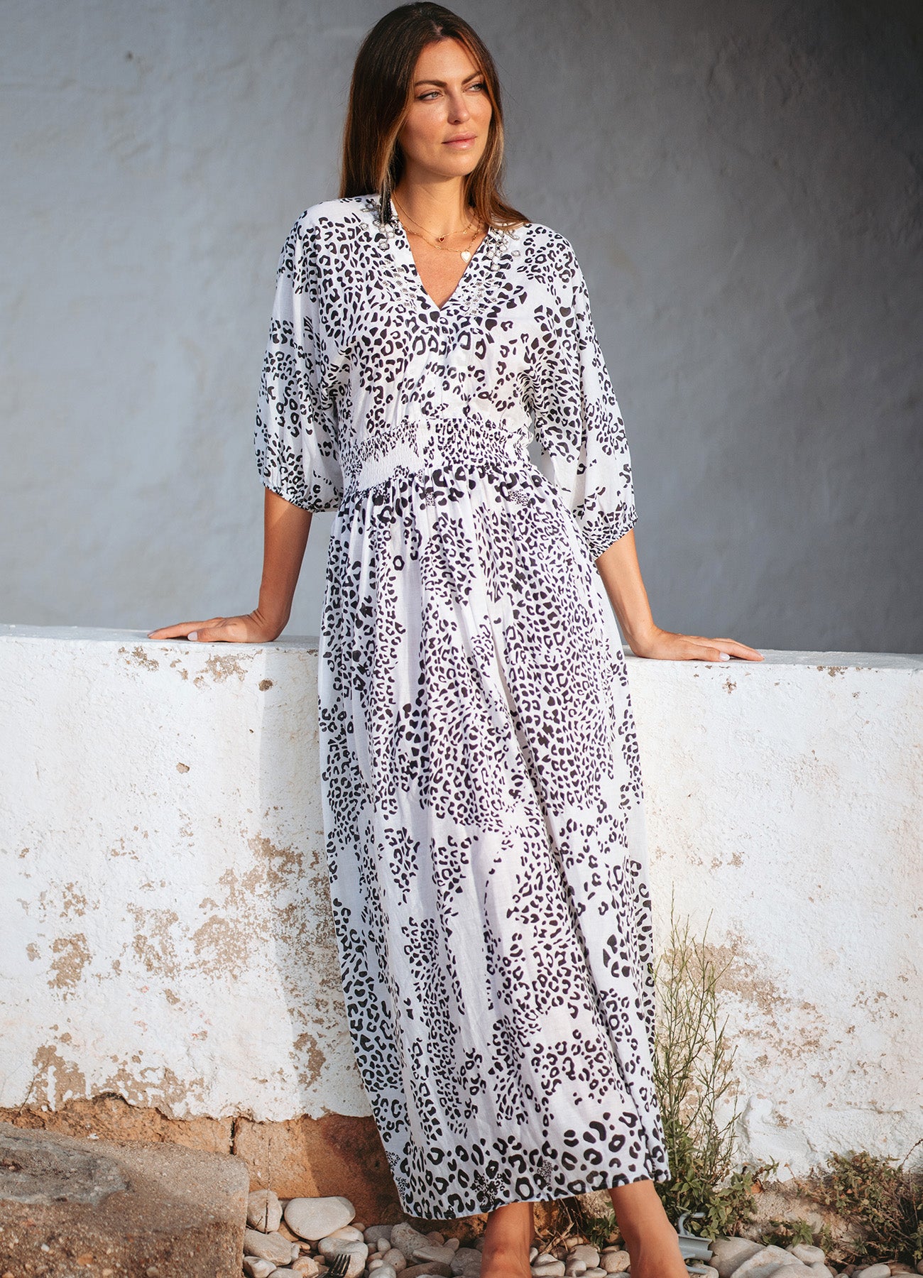 Long Dress : Animal Print