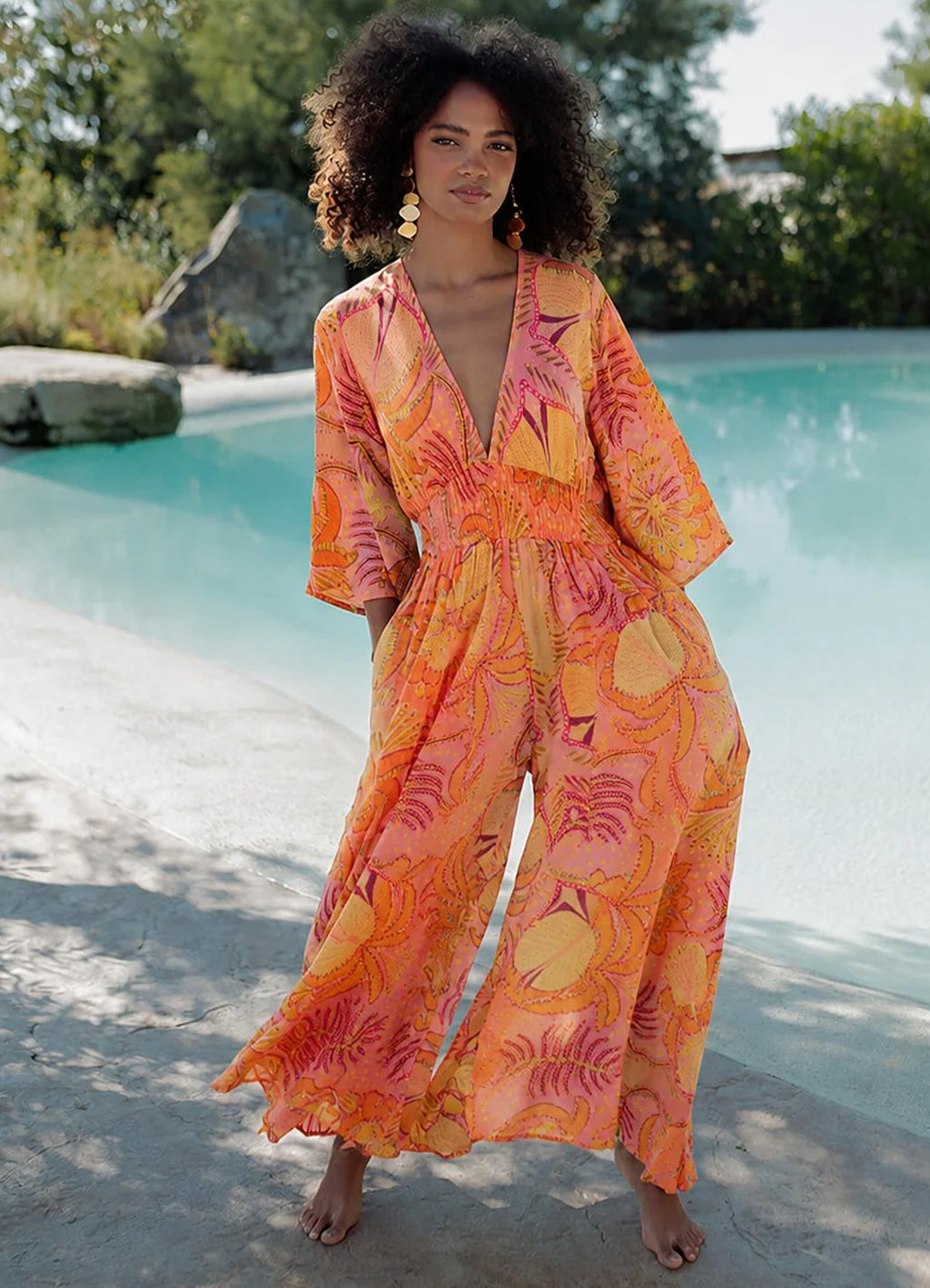 Long Jumpsuit : Multicolor