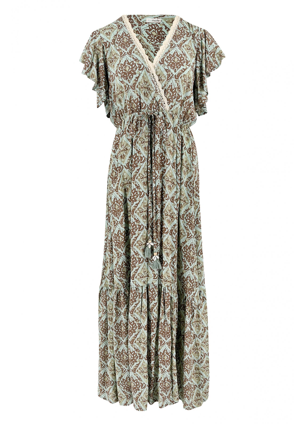 Maxi Dress Tess Su Mint Print : Mint