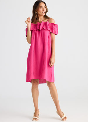 Osaka Dress : Fuchsia