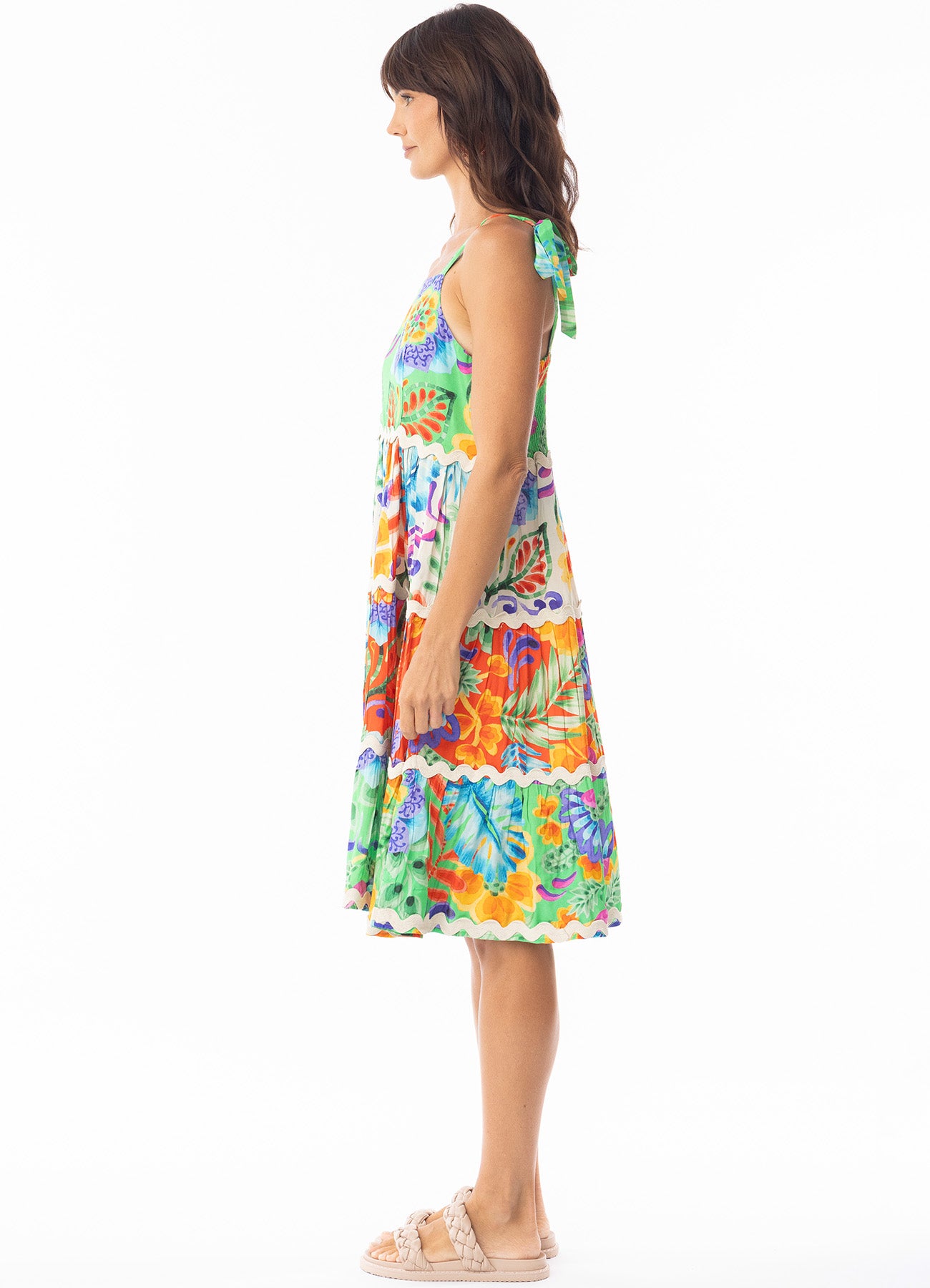 Sofia Dress Strappy : Print