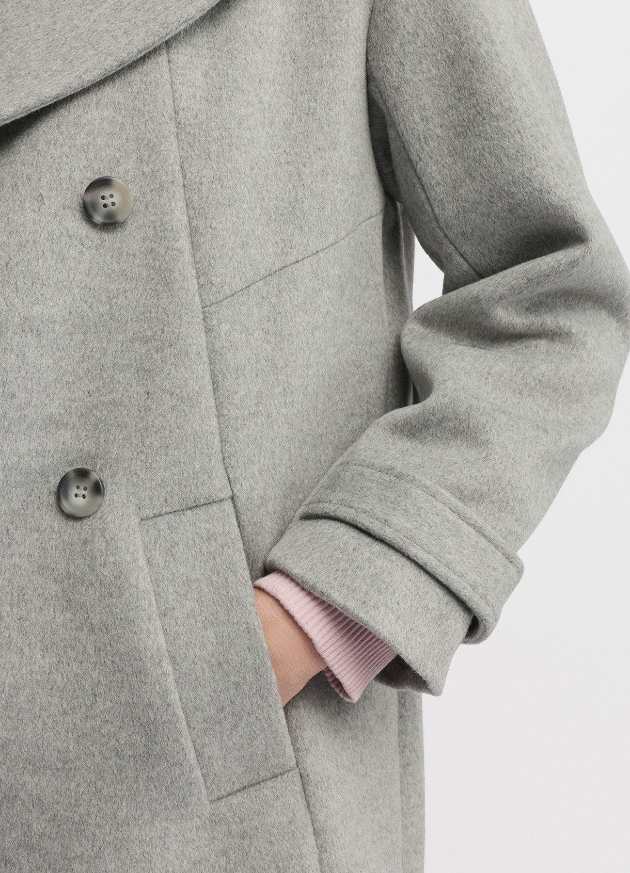 Shelter Coat : Silver Marle